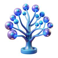 Abstract Glowing Tree Network, Connection, Growth, Technology, System, Nodes, Branches, Structure, Design, Art png