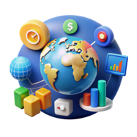 Global Business Analytics Time Management, Finance, and Data Visualization png