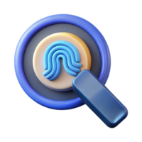 Secure Digital Identity Verification Fingerprint Scan png