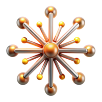 Abstract Metallic Sphere Network Connectivity, Structure, and Design png
