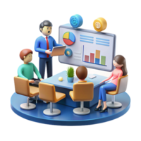 Team Data Analysis Meeting Charts, Graphs Insights png