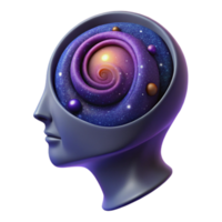 Cosmic Spiral Within A Visual Metaphor for the Mind png