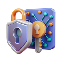 Digital Security Shield, Key, and Network Protection png