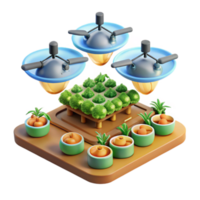 Indoor Vertical Farming System with Automated Lighting png