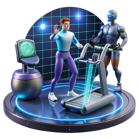 Future Fitness AI-Powered Treadmill Training png