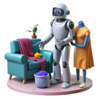 Robot Home Helper Smart Home Automation AI Assistance png