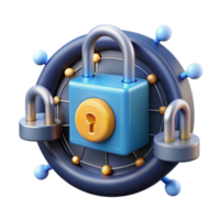 Network Security Enhanced Data Protection with Padlock System png