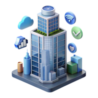 Smart Building IoT, Cloud, Data Analytics, and Security png
