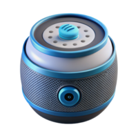 Futuristic Smart Speaker 360 Audio, Voice Control, and Sleek Design png