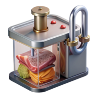 Automated Food Processor Precise Cutting Layering png