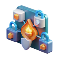 Secure Data Protection Firewall Encryption System png