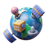 Global Communication Network Satellites, Navigation, and Data png