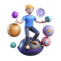 Balancing Multiple Tasks Juggling Work Life png