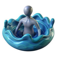 Drowning in Problems Overwhelmed, Struggling, and Seeking Help png