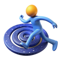 Spiral Galaxy Run 3D Character Adventure png