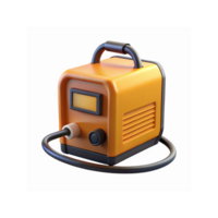 Orange Portable Welding Machine with Control Panel and Cable for Industrial and Workshop Usage png