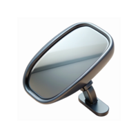 Modern Black Rectangular Car Side Mirror with Adjustable Mount and Reflective Glass Surface png