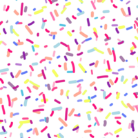 a colorful confetti pattern on a transparent background png
