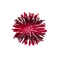 Abstract Red Burst Firework Graphic png