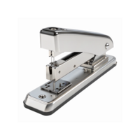 Silver Metal Stapler with Modern Design for Office and Home Workspace Organization png