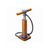Orange Handheld Air Pump with Flexible Hose and Simple Modern Design for Inflating Applications png