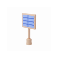 Minimalist Beige And Blue Rectangular Panel On Stick For Modern Design Concepts Uses png