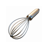 Stainless Steel Wire Whisk with Ergonomic Handle for Baking Cooking and Kitchen Tools png