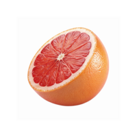 Fresh Juicy Grapefruit Half with Vibrant Red Pulp on Transparent Background for Healthy Food Concepts png