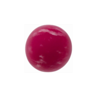 Bright Red Glossy Sphere with Smooth Surface on Isolated Transparent Background for Design Elements png