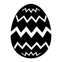 Abstract Black White Zigzag Egg Pattern Design Graphic art style shape image modern simple png