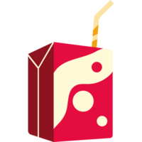 tetrapack box and straw png