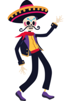 dia de los muertos skeleton png