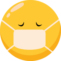 emoticon face with mask png