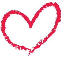 scribbled heart shape png