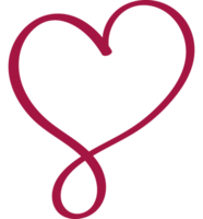 scribbled heart illustration design png