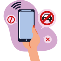 prohibition of the use of the phone by the driver png