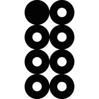 black circles pattern geometric shape png