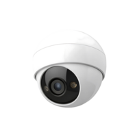 Modern White Spherical Security Camera with High Definition Lens png