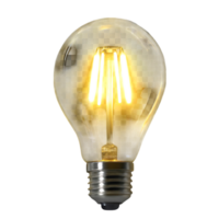 Glowing LED Light Bulb with Filament Design Energy Efficient Lighting png