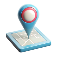 Animated map pointer icon, perfect for location apps. png