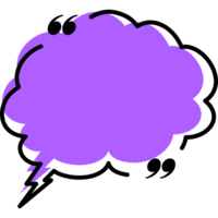 Quote box frame empty purple color style for design project, web site png