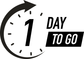 1 days to go timer label color style 2 png