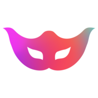Carnival mask modern gradient style 3 png