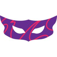 Carnival mask colorful style for greeting card, party png