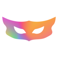 Carnival mask modern gradient style for carnival png