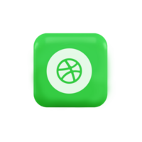 A green square with a basketball on it png
