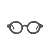 Stylish Round Grey Eyeglasses Modern Frame Design png