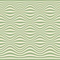 Green distorted lines square background. Groovy color lines abstract background. Trendy psychedelic retro style backdrop. Twisted distorted texture. Y2k aesthetic design vector