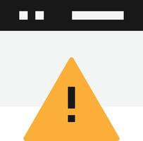Tech Warning Error Danger vector