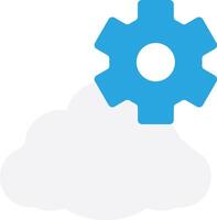 Tech Cloud Computing Setting vector